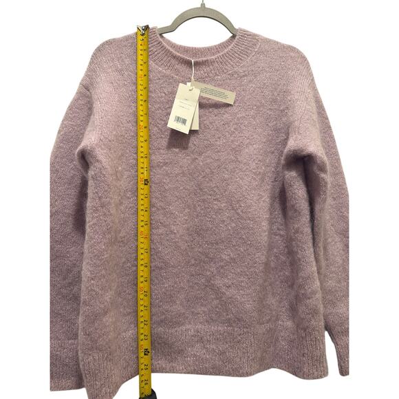 VINCE Women's Pullover Sweater Shirt Purple Lilac Luxury Mohair Size Small NWT - Picture 2 of 7